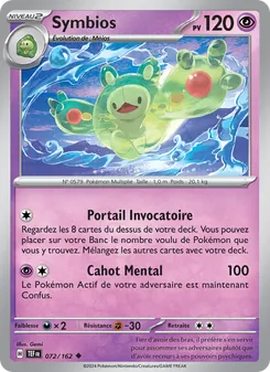 Carte Symbios de l'extension Forces Temporelles, numéro 072/162