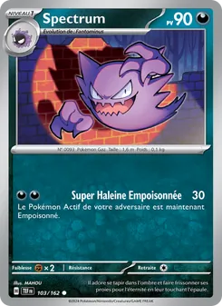 Carte Spectrum de l'extension Forces Temporelles, numéro 103/162