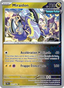 Carte Miraidon de l'extension Forces Temporelles, numéro 121/162