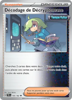 Carte Décodage de Décryptomane de l'extension Forces Temporelles, numéro 145/162