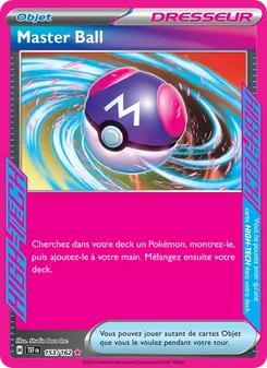 Carte Master Ball de l'extension Forces Temporelles, numéro 153/162
