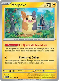 Carte Morpeko de l'extension Mascarade Crépusculaire, numéro 072/167
