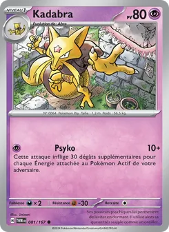 Carte Kadabra de l'extension Mascarade Crépusculaire, numéro 081/167