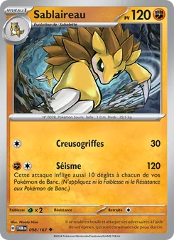 Carte Sablaireau de l'extension Mascarade Crépusculaire, numéro 098/167