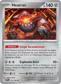 Carte Heatran de l'extension Mascarade Crépusculaire, numéro 123/167