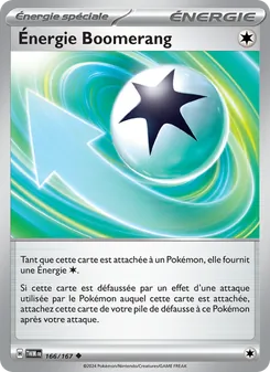 Carte Énergie Boomerang de l'extension Mascarade Crépusculaire, numéro 166/167
