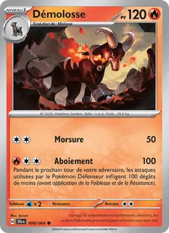 Carte Démolosse de l'extension Fable Nébuleuse, numéro 008/64