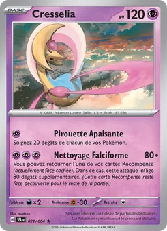 Carte Cresselia de l'extension Fable Nébuleuse, numéro 021/64