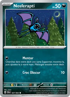Carte Nosferapti de l'extension Fable Nébuleuse, numéro 027/64
