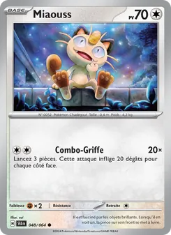 Carte Miaouss de l'extension Fable Nébuleuse, numéro 048/64