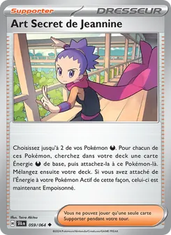 Carte Art Secret de Jeannine de l'extension Fable Nébuleuse, numéro 059/64