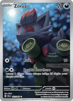 Carte Zorua de l'extension Fable Nébuleuse, numéro 075/64