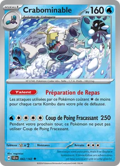 Carte Crabominable de l'extension Couronne Stellaire, numéro 042/142
