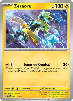 Carte Zeraora de l'extension Couronne Stellaire, numéro 055/142