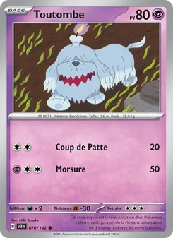 Carte Toutombe de l'extension Couronne Stellaire, numéro 070/142