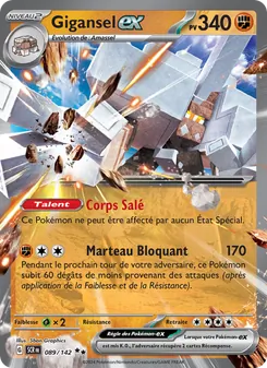 Carte Gigansel-ex de l'extension Couronne Stellaire, numéro 089/142