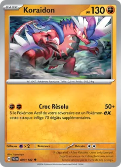 Carte Koraidon de l'extension Couronne Stellaire, numéro 090/142