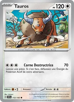 Carte Tauros de l'extension Couronne Stellaire, numéro 112/142