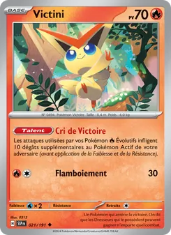 Carte Victini de l'extension Étincelles Déferlantes, numéro 021/191