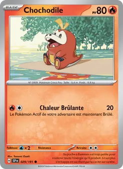 Carte Chochodile de l'extension Étincelles Déferlantes, numéro 029/191