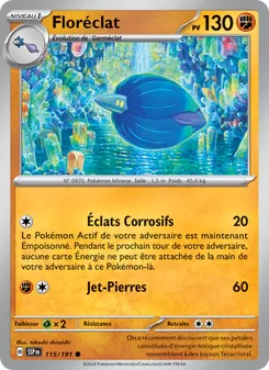 Carte Floréclat de l'extension Étincelles Déferlantes, numéro 115/191