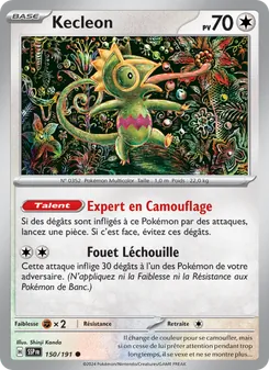 Carte Kecleon de l'extension Étincelles Déferlantes, numéro 150/191