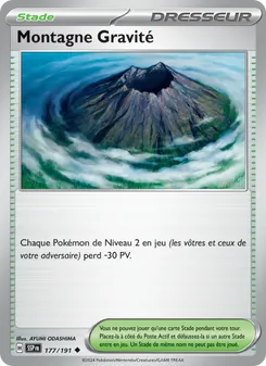 Carte Montagne Gravité de l'extension Étincelles Déferlantes, numéro 177/191