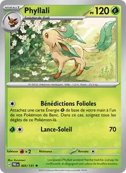 Carte Phyllali de l'extension Évolutions Prismatiques, numéro 005/131
