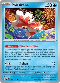 Carte Poissirène de l'extension Évolutions Prismatiques, numéro 020/131