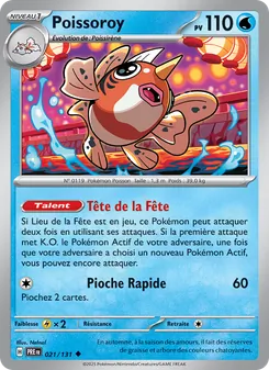 Carte Poissoroy de l'extension Évolutions Prismatiques, numéro 021/131