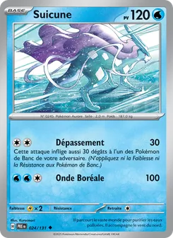Carte Suicune de l'extension Évolutions Prismatiques, numéro 024/131