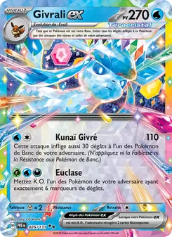 Carte Givrali-ex de l'extension Évolutions Prismatiques, numéro 026/131