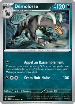 Carte Démolosse de l'extension Évolutions Prismatiques, numéro 063/131