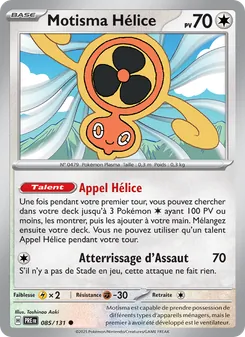 Carte Motisma Hélice de l'extension Évolutions Prismatiques, numéro 085/131