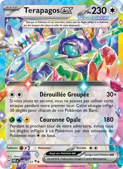 Carte Terapagos-ex de l'extension Évolutions Prismatiques, numéro 092/131