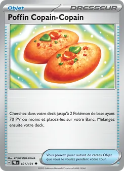 Carte Poffin Copain-Copain de l'extension Évolutions Prismatiques, numéro 101/131
