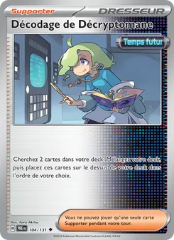 Carte Décodage de Décryptomane de l'extension Évolutions Prismatiques, numéro 104/131