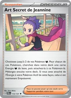 Carte Art Secret de Jeannine de l'extension Évolutions Prismatiques, numéro 112/131