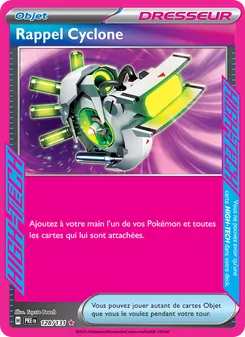 Carte Rappel Cyclone de l'extension Évolutions Prismatiques, numéro 128/131
