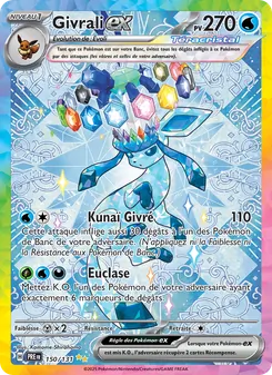 Carte Givrali-ex de l'extension Évolutions Prismatiques, numéro 150/131