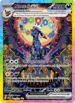 Carte Noctali-ex de l'extension Évolutions Prismatiques, numéro 161/131
