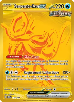 Carte Serpente-Eau-ex de l'extension Évolutions Prismatiques, numéro 178/131