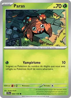 Carte Paras de l'extension Aventures Ensemble, numéro 004/159