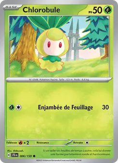 Carte Chlorobule de l'extension Aventures Ensemble, numéro 006/159