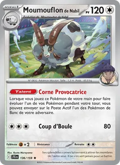Carte Moumouflon de Nabil de l'extension Aventures Ensemble, numéro 136/159