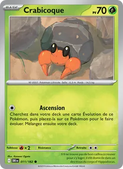 Carte Crabicoque de l'extension Rivalités Destinées, numéro 011/182