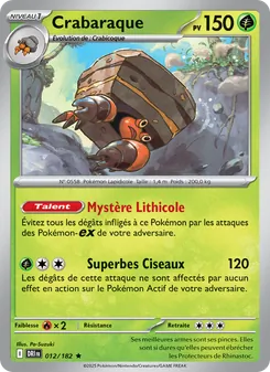 Carte Crabaraque de l'extension Rivalités Destinées, numéro 012/182