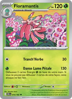 Carte Floramantis de l'extension Rivalités Destinées, numéro 014/182