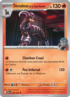 Carte Démolosse de la Team Rocket de l'extension Rivalités Destinées, numéro 038/182