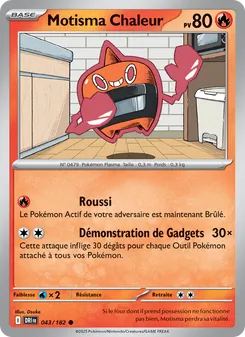 Carte Motisma Chaleur de l'extension Rivalités Destinées, numéro 043/182